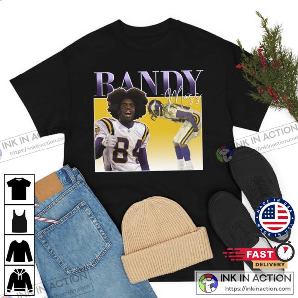 RANDY MOSS Classic Minnesota Vikings 90s Vintage Shirt