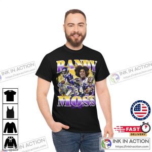 Football RANDY MOSS Tshirt Minnesota Vikings Bootleg 90s Retro Shirt 3