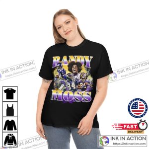 Football RANDY MOSS Tshirt Minnesota Vikings Bootleg 90s Retro Shirt 4