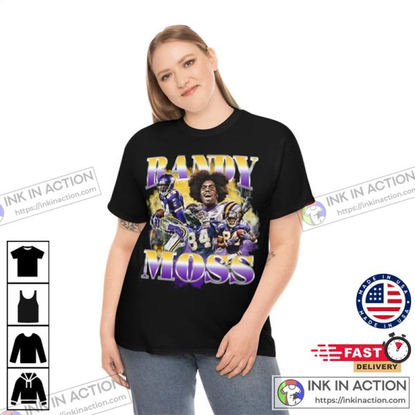 RANDY MOSS Minnesota Vikings Bootleg 90s Retro Shirt