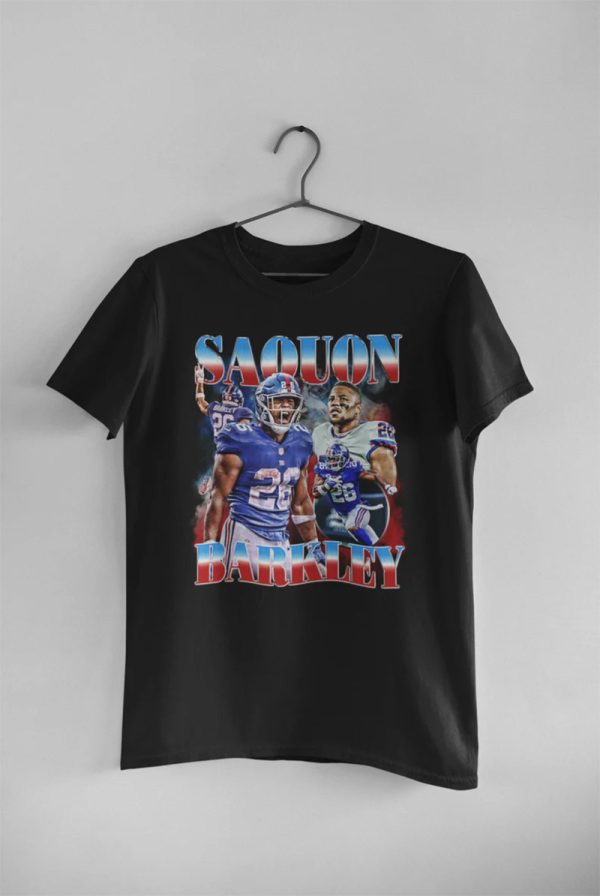 Saquon Barkley Bootleg 90s Retro Shirt New York Giants