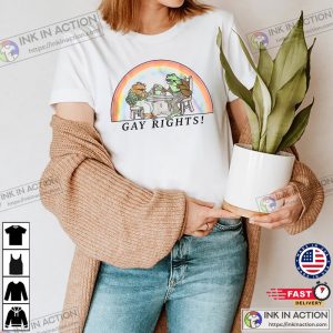 Frog & Toad Say Gay Rights LGBT Pride Proud T-Shirt