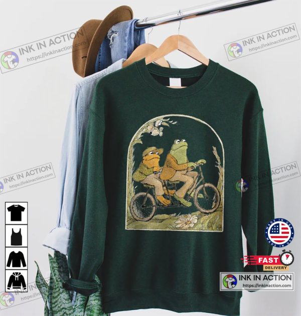 Frog and Toad Unisex Sweatshirt Vintage Classic Book Shirt