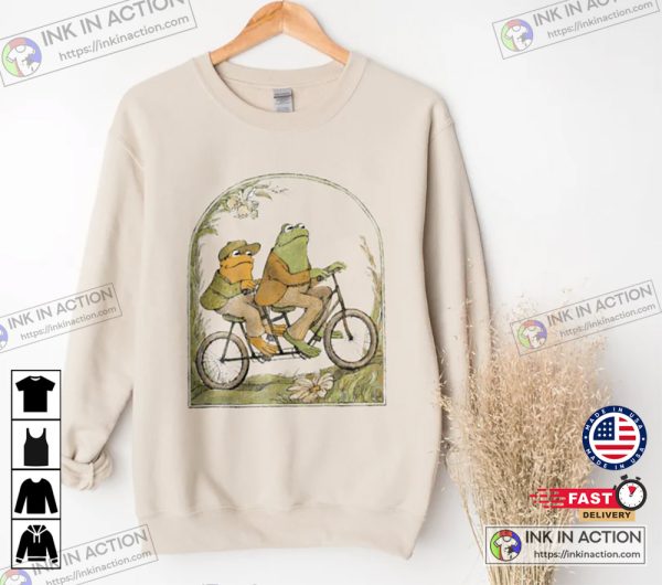 Frog and Toad Unisex Sweatshirt Vintage Classic Book Shirt