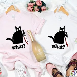 Funny Black Cat Shirt Cat What Sweater Gifts Funny Cat Gift Cat Lover Shirt Murderous Cat Tee 2