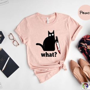 Funny Black Cat Shirt Cat What Sweater Gifts Funny Cat Gift Cat Lover Shirt Murderous Cat Tee 5