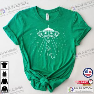 Funny UFO Cute Cat Lover Shirt 5