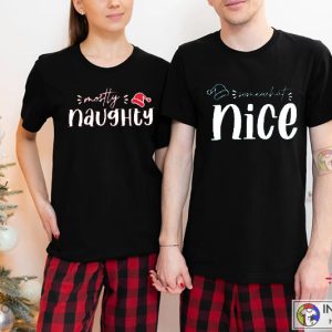 Funny Christmas Couples Shirts Best Friend Christmas Shirts Somewhat Nice Shirt Mostly Naughty Shirt 2