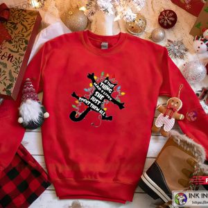 Funny Christmas If That Thing Had Nine Lives She Just Spent Them All Shirt Cat Christmas Shirt 2