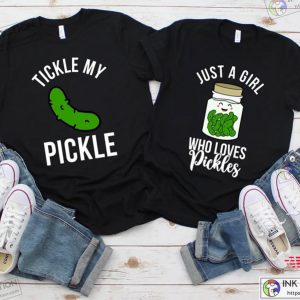 Funny Couple Shirts Tickle My Pickle Shirt Couple Matching Shirts Funny Couple Gifts Couples Tee 2