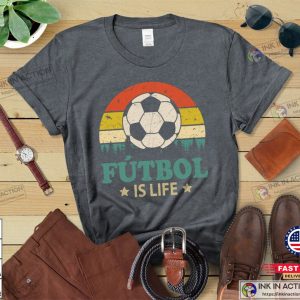 Futbol Is Life Shirt Funny Football Lover Vintage T Shirt 3