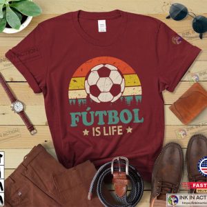 Futbol Is Life Shirt Funny Football Lover Vintage T Shirt 5