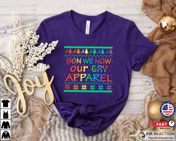 Don We Now Our Gay Apparel LGBT Christmas Shirt