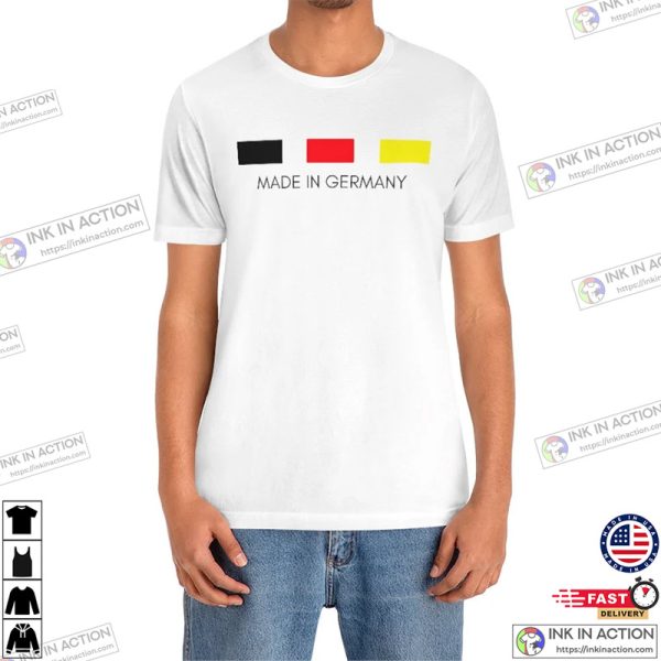 German Flag Shirt, Germany Made In Germany T-shirt, Germany Supporter Active Shirt