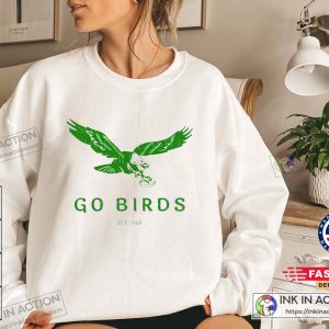 Go Birds Vintage Eagles Sweatshirt Philadelphia Eagles Philly Football Sweater Minimalist Unisex Sweatshirt 3