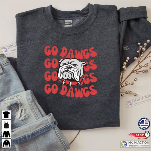 Go Dawgs Pitbull Graphic Football Sweatshirt