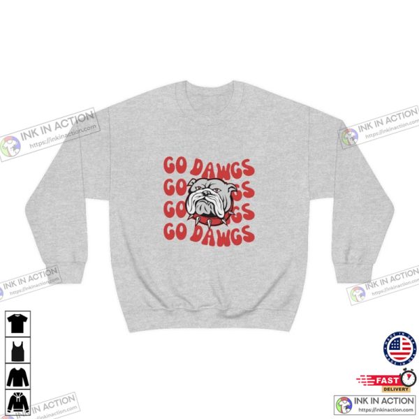 Go Dawgs Pitbull Graphic Football Sweatshirt