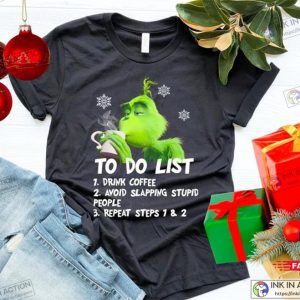 Grinch To Do List Christmas T-shirts