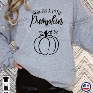Growing a Little Pumpkin Maternity Sweatshirt Fall Pregnancy Announcement Pregnant Sweatshirt 4