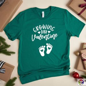 Growing My Valentine Pregnancy Announcement Shirt