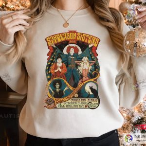 Halloween Hocus Pocus Sanderson Sisters Vintage Style Horror Shirt ...
