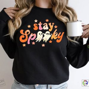 halloween vibes Stay Spooky Sweatshirt Spooky Vibe Shirt Halloween Sweatshirt Cool Halloween Shirt Funny Halloween Spooky Sweatshirt 1