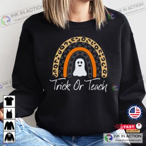 Halloween Teacher Halloween Sweatshirt Trick Or Teach Funny Halloween Shirt School Halloween Shirt Teacher Shirt Premium Mens Womens Unisex Sweatshirt 2