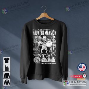 Halloween the haunted mansion ghosts Retro Sweatshirt Halloween Shirt Crewneck Sweatshirt 2