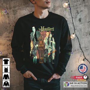 Halloween The Munster Sweatshirt Halloween Shirt Frankenstein Tee the munster revenge Tv Series Horror Movie Shirts Halloween Party Hoodie Sweatshirt Gift 13