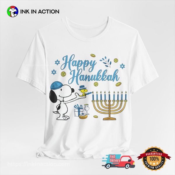 Happy Hanukkah Snoopy Shirt Holiday Peanuts Shirt Hanukkah Gift