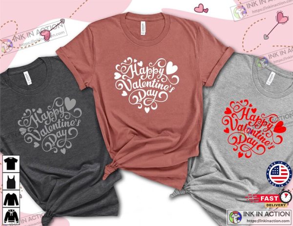 Happy Valentine’s Day Matching Couple Shirt