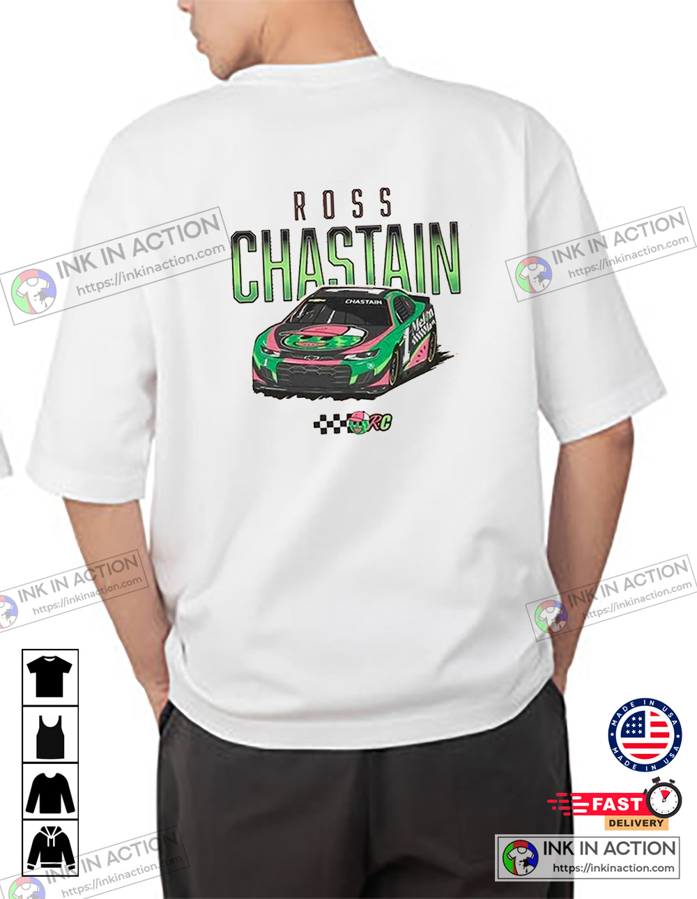 Trackhouse Entertainment Group Ross Chastain Melon Man Jersey Large