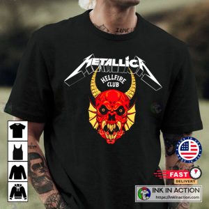 Hellfire Club Shirt Stranger Things Hellfire Club x Metallica 3