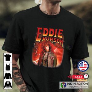 Hellfire Club Stranger Things Shirt Stranger Things Eddie Munson Lightning T Shirt 2
