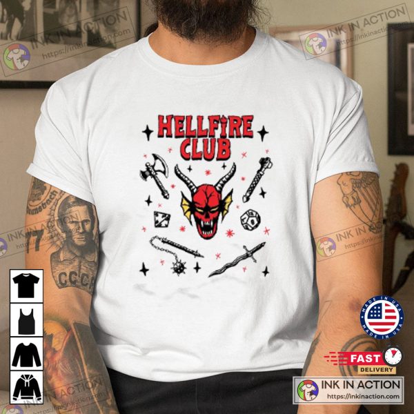Hellfire Stranger Things Raglan Graphic T-Shirt