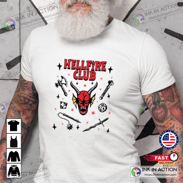 Hellfire Stranger Things Raglan Graphic T-Shirt