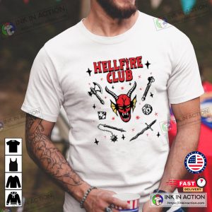 Hellfire Stranger Things Raglan Graphic T-Shirt 4