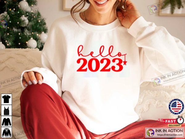 Hello 2023 Christmas New Year Shirt