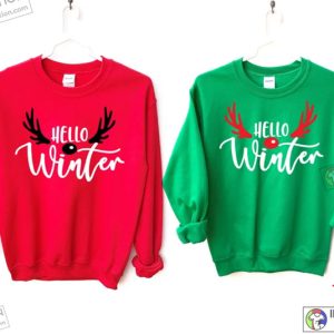 Hello Winter Shirt Winter Sweater Christmas Shirt Christmas Gift Gift for Christmas 1