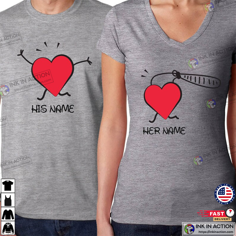 Funny Matching Couple Shirts, Matching Outfits for Boyfriend and Girlfriend, Matching T-shirts for Couples, His and Her Gift - Combo Apparel