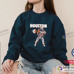 Houston Astros Astronaut Space Boy Sweatshirt Astros Houston Baseball Graphic Tee