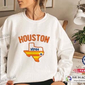 Houston Baseball Team City Map Navy Sweatshirt Houston Baseball 2022 Shirt4