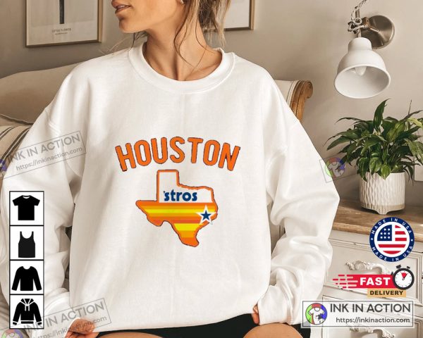 Houston Baseball Team City Map Sweatshirt Houston Baseball 2022 Shirt