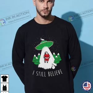 I Still Believe Santa Claus Alien Mens Shirts 3