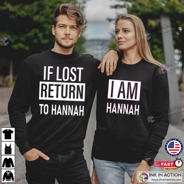 If I Lost Return To If Lost Return To Babe Customizable Couple Tee, Custom Matching Shirt Funny Couple