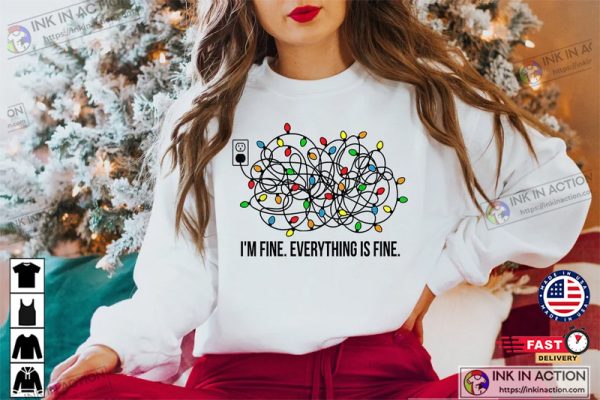 I’m Fine Everything Is Fine Christmas Lights