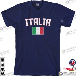 Italia Flag Mens T shirt Italy National Team European Football Italian Soccer Mediterranean Rome Republic 2