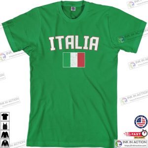 Italia Flag Mens T shirt Italy National Team European Football Italian Soccer Mediterranean Rome Republic 3