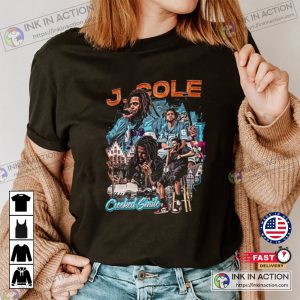 JCole Smile Crooked Rapper 90s Inspired Unisex Tshirt 1