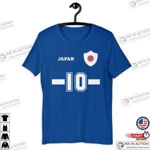 Japan Blue Samurai Active Shirt Japan Soccer Jersey Personalized Japan Soccer World Cup 2022 Fan Shirt 3